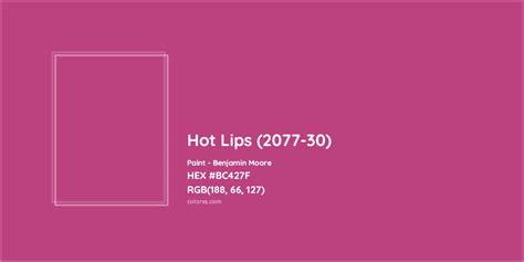 Benjamin Moore Hot Lips 2077 30 Paint Color Codes Similar Paints And