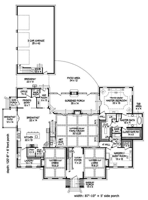 Georgian Manor House Floor Plan