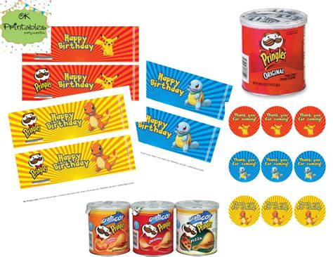 Mini Pringles Pokemon Printable Label Pokemon Pringles Label Free
