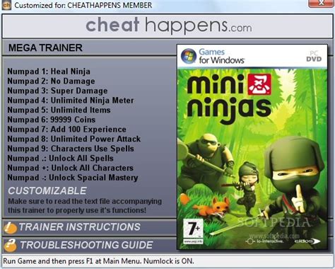 Mini Ninjas 12 Trainer Download