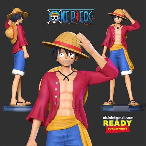 Fichier 3D Luffy One Piece FanartModèle pour imprimante 3D à