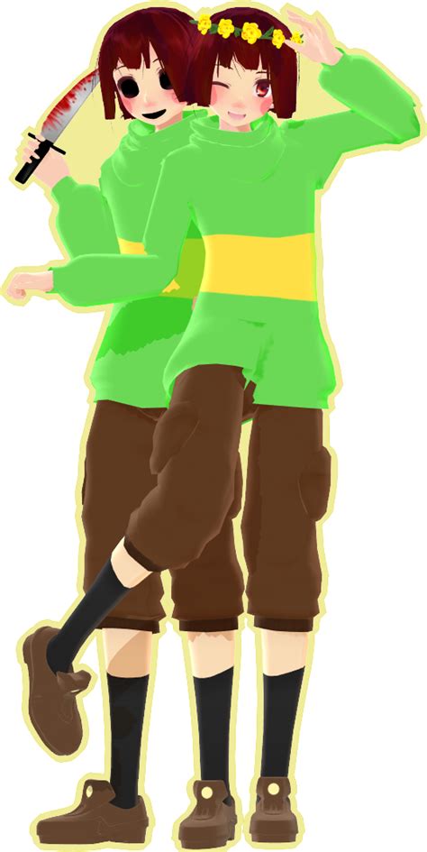 Undertale Frisk And Chara Mmd