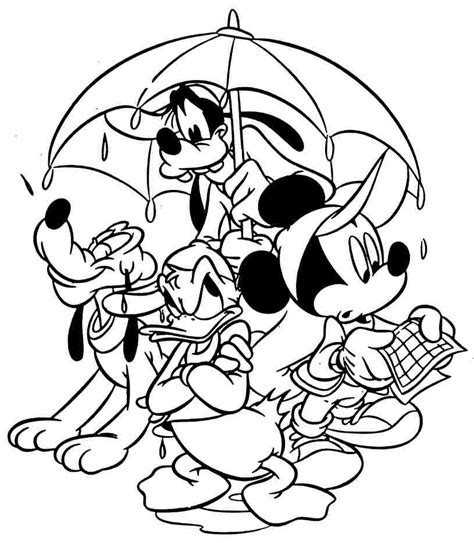 Disney Cartoon Animals Coloring Home