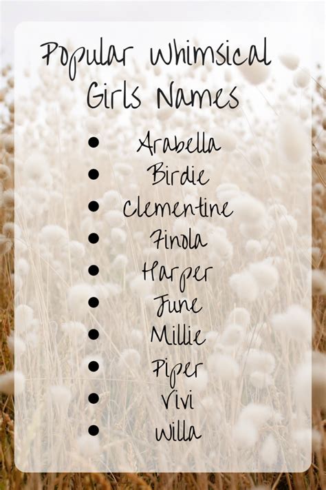 Whimsical Names For Your Baby Girl Wehavekids