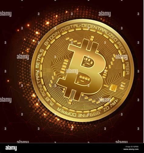 Digital Currency Bitcoin Vector Concept Illustration Graphic Design
