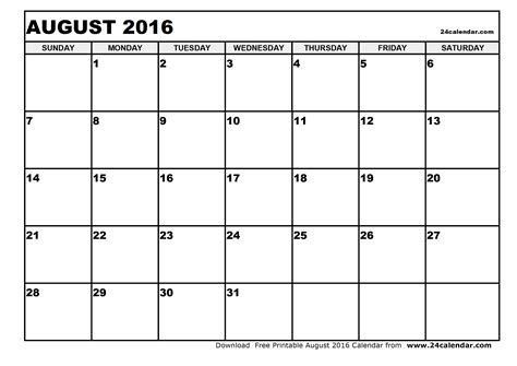August Printable Calendar For Offices And Homes Free Printable Calendar