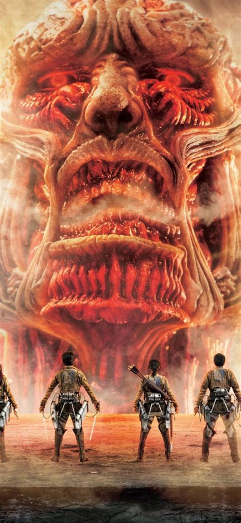 1080x2340 Attack On Titan Japanese Tv Series Poster 1080x2340