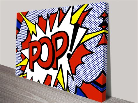 Buy Pop Comic Book Wall Art Print On Canvas Sydney Australia