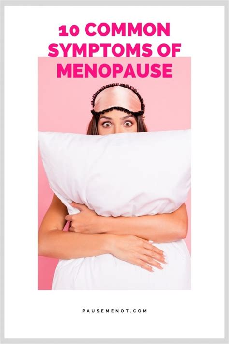 The Most Common Menopause Symptoms Pmn Site