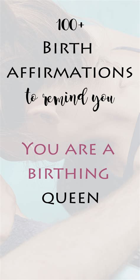 100 Powerful Birth Affirmations For A Beautiful Birth She Births Bravely Artofit