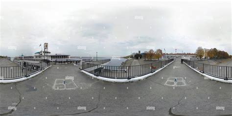 360° View Of River Port In Perm Ship Kozma Minin Alamy
