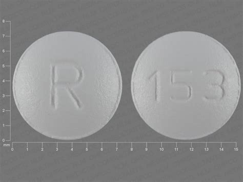 Pill Finder R 153 White Round