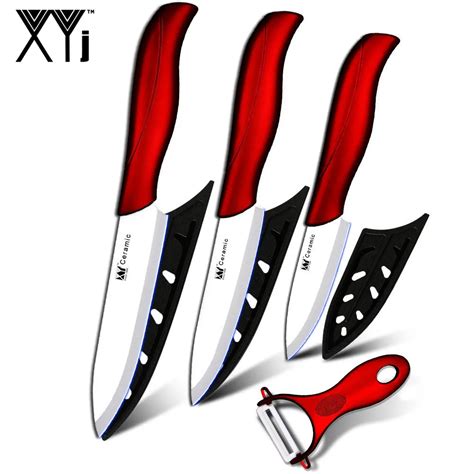 Xyj Ceramic Kitchen Cooking Knife 3 Inch Paring 4 Inch Utility 5 Inch