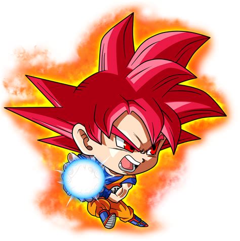 Goku Ssj God Chibi By Saodvd On Deviantart