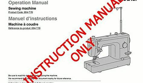 Brother PQ1500SL Sewing Machine Owners Instruction Manual - Walmart.com