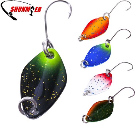 Sunmile Multi Metal Spoon Fishing Lure For Trout Pike 5pc 12g2g