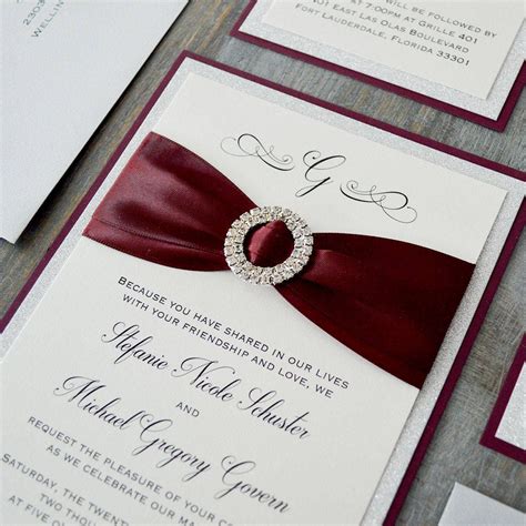 Wedding Invitations Burgundy And Silver - 39 Personalized Wedding Ideas ...