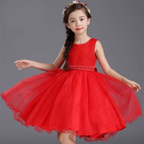 3 13 Age Teenage Girl Costume Princess Dress Girls Red