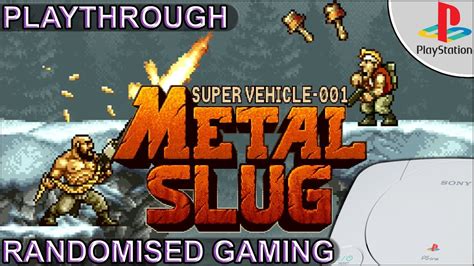 Metal Slug Super Vehicle PlayStation PS Intro Arcade Playthrough CC On MVS K