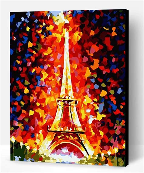 Colorful Eiffel Tower Paris Cities Paint By Numbers Paint By Numbers Pro