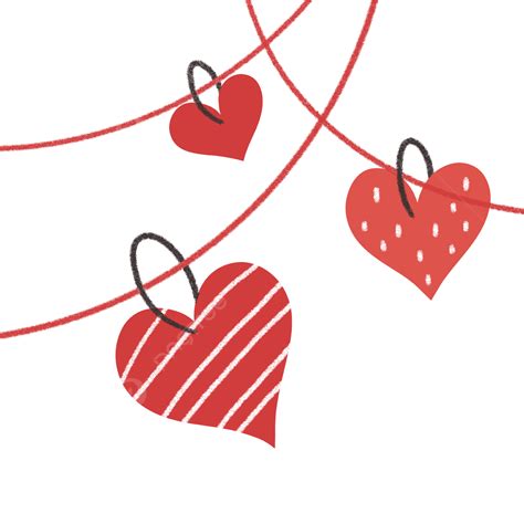 Red Valentine Heart Clipart Hd Png Valentine Hanging Heart Cute