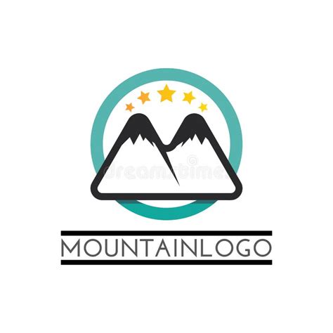 Mountain Nature Landscape Logo And Symbols Icons Template Vector Stock