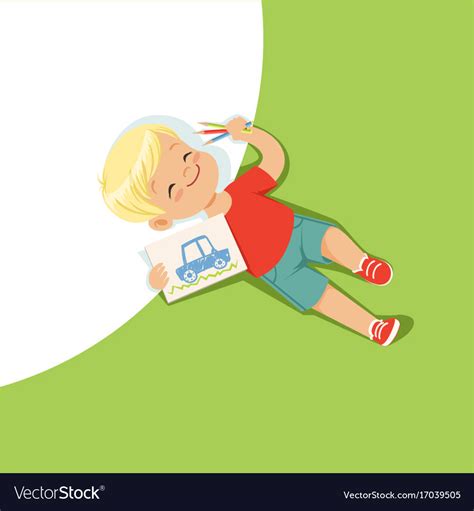 Cartoon Baby Lying Down