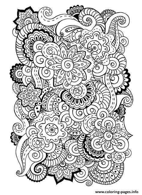Zen Antistress Free Adult 5 Coloring Pages Printable