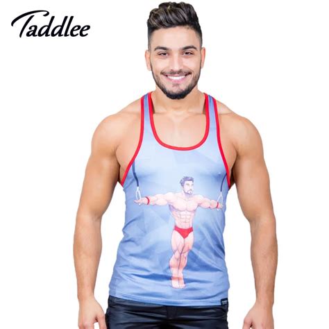 Taddlee Brand Mens Tank Top Shirts Tees Gym Bodybuilding Fitness Muscle
