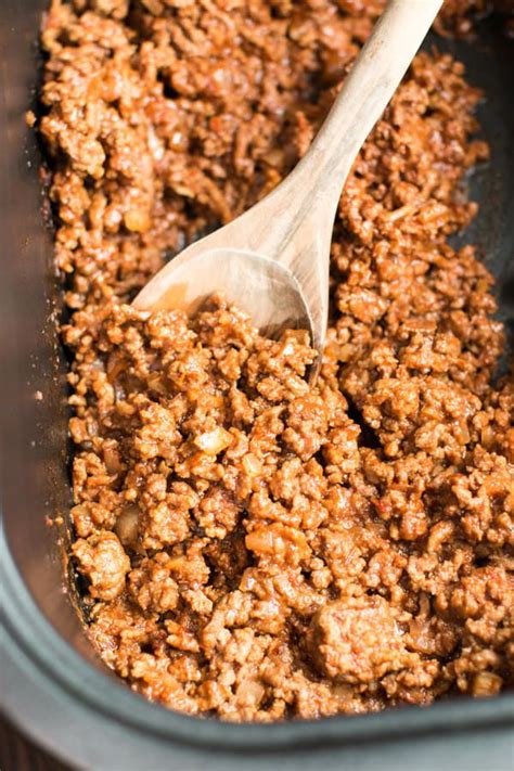 Do not use lean ground beef, or the sandwiches will be dry. Slow Cooker Barbecue Beef Sandwiches | Recipe | Beef ...