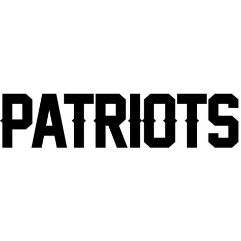 Download The Free Font Replicating The New England Patriots Logo And
