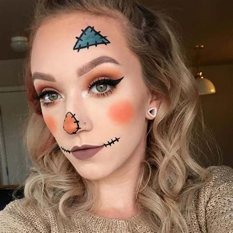 Easy Diy Scarecrow Halloween Makeup Halloween Makeup Diy Halloween Makeup Easy Halloween