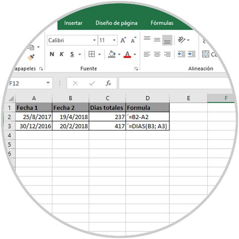 Como Calcular La Diferencia Entre Dos Fechas En Excel Printable