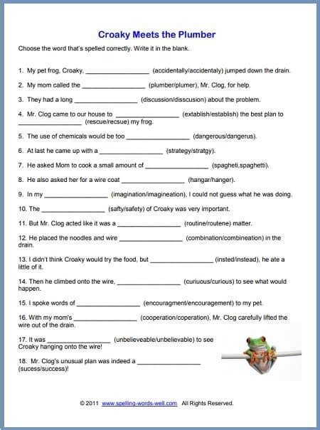 Spelling word lists you can use with your third grade students! Mid-Year Spelling Check-In Worksheets | 99Worksheets