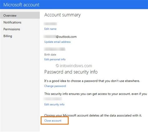 The user account that you are currently signed in does not appear under list of accounts. How To Close & Delete Outlook.com Account