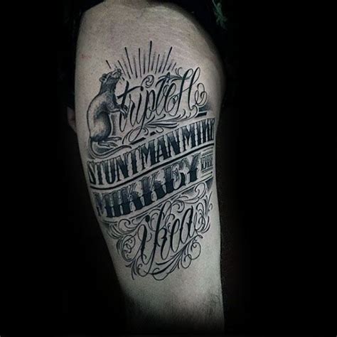 60 Typography Tattoos For Men Word Font Design Ink Ideas Typography