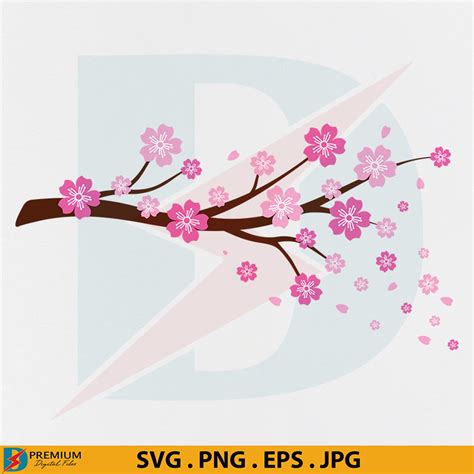 Cherry Blossom Branch Svg, Cherry Blossom SVG – Premium Digital Files