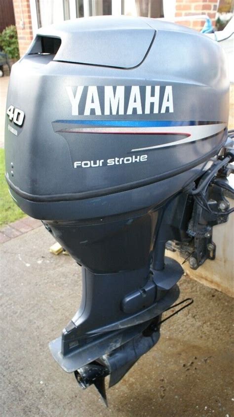 2006 Yamaha 40hp Outboard Engine 4 Stroke Long Shaft Power Tilt And Trim