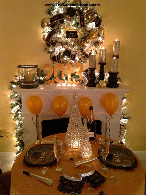 Dinner party table setting doesn't have to be elaborate though if you want to go that route, the sky's the limit. Cozy New Year's Eve Dinner Party (at home) « The Seasonal Home