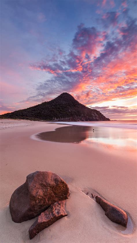 1440x2560 Nature Water Beach Rock Beautiful Sky Samsung Galaxy S6s7