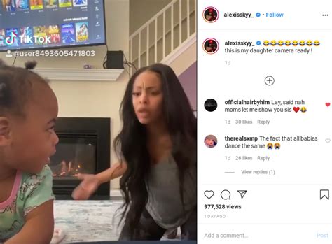 Girl Move Alexis Skyy Fans Crack Up After Her 2 Year Old Daughter