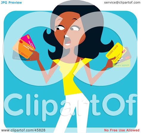 Royalty Free Rf Clipart Illustration Of A Stressed Out Black Woman