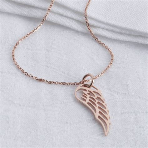 18ct Gold Plated Angel Wing And Pearl Necklace By Hurleyburley Gold
