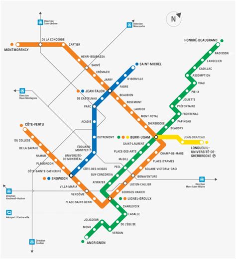 Montreal Metro Interactive Map Stm Orange Line Metro Montreal
