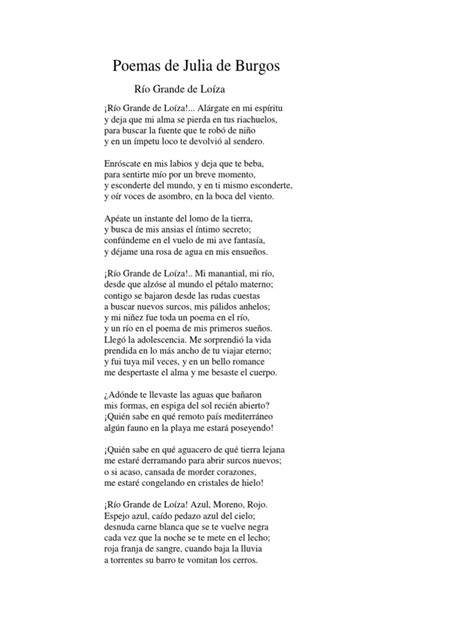 Poemas De Julia De Burgos Religión Y Creencia