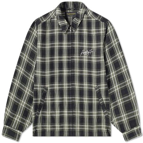 Flagstuff Original Check Zip Jacket Black End Global