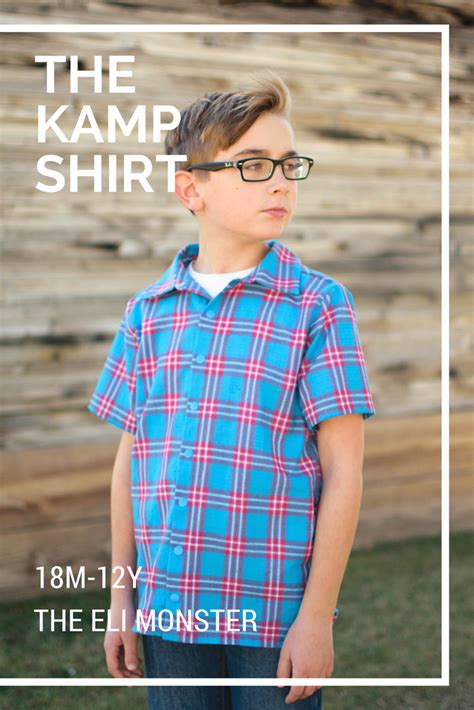 The Kamp Shirt Pdf Sewing Pattern For Boys And Girls Boys Sewing