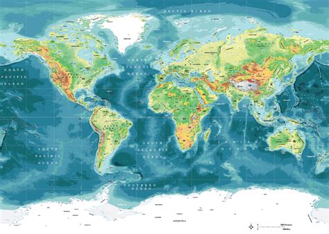 Map World A Political Map World Royalty Free Vector I