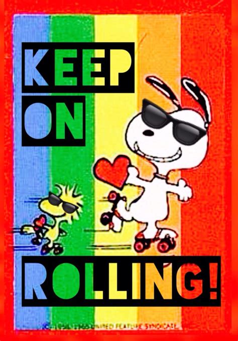 Keep On Rolling Snoopy And Woodstock Roller Skating ️ Roller