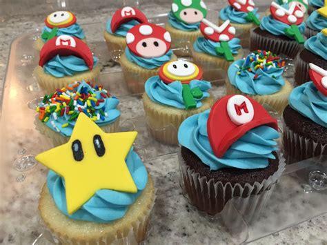 Super Mario Cupcake Ideas We Used Red For These But You Could Easily